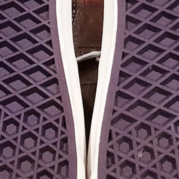 Vans Purple Checkered Low Top Lace Up Canvas Sneakers Womens 8.5 / Men's… - Picture 9 of 11